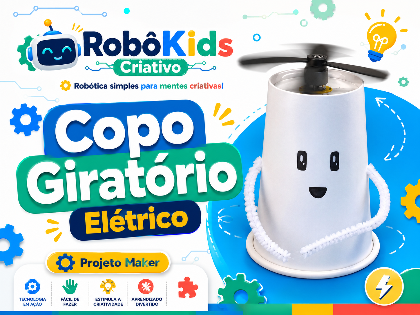 Copo Giratório Elétrico