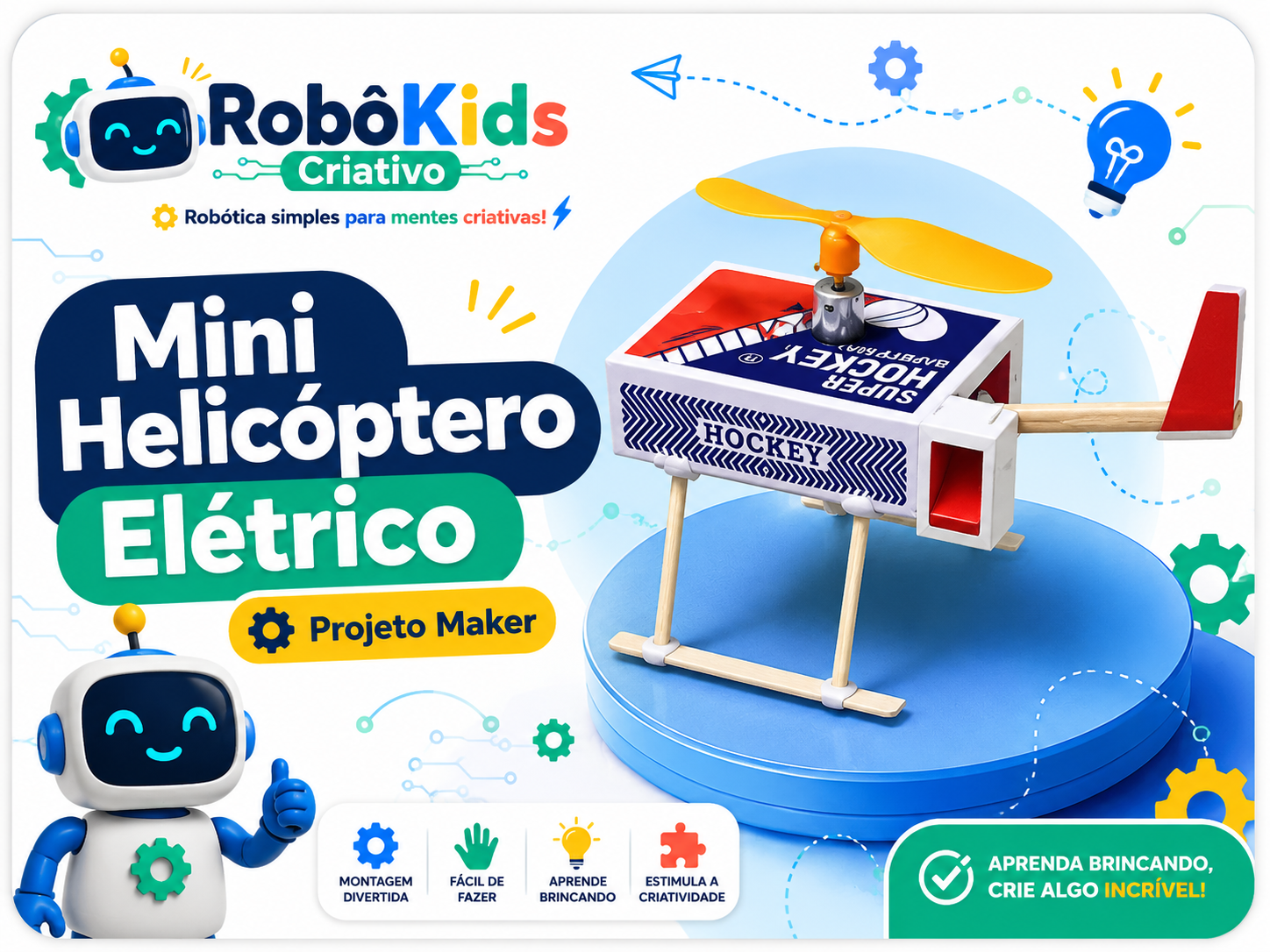 Mini Helicóptero Elétrico