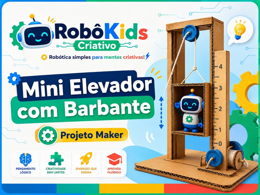 Projeto Mini Elevador com Barbante